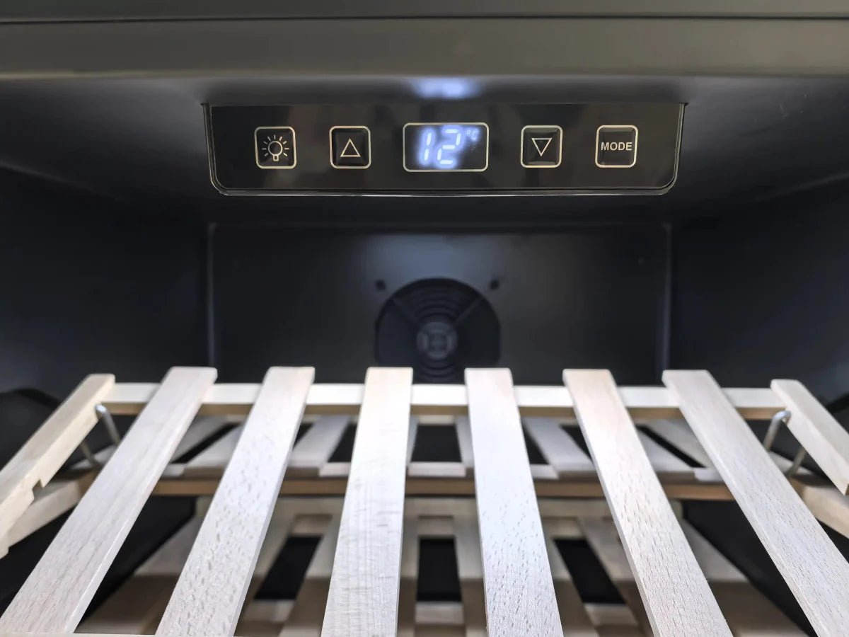 LECAVIST 168 Bottle Wine Cabinet Single Zone Stainless Steel LEK168PVX - Freestanding - Lecavist