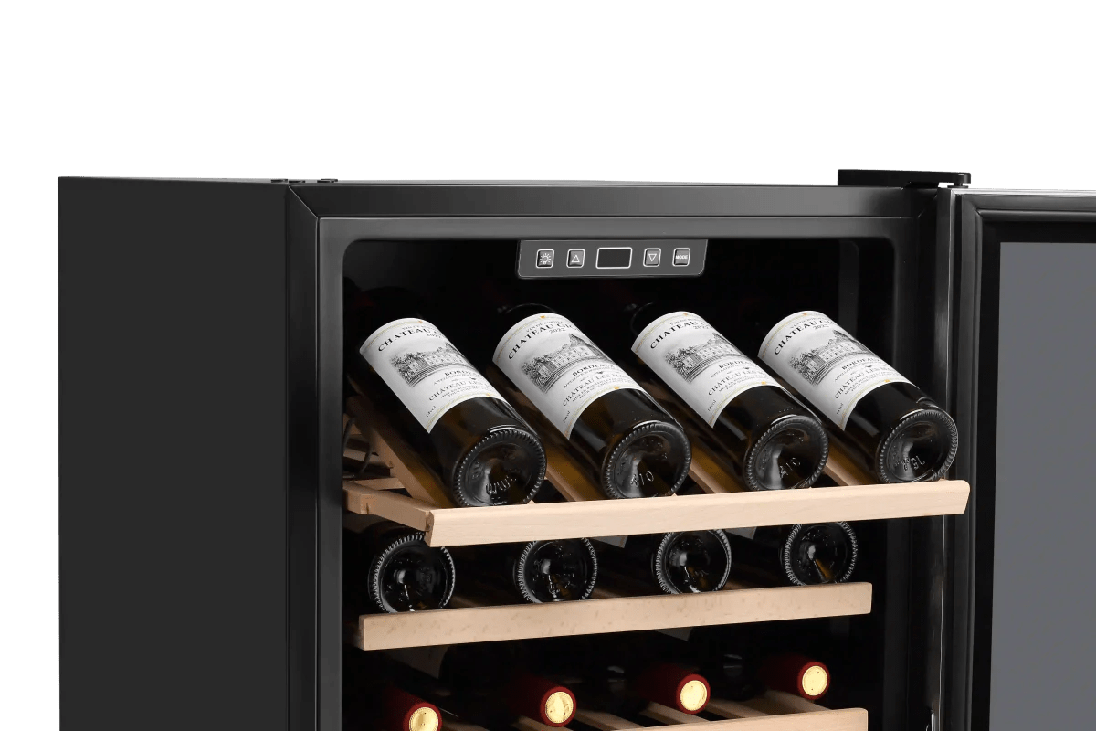 LECAVIST 168 Bottle Wine Cabinet Single Zone Stainless Steel LEK168PVX - Freestanding - Lecavist