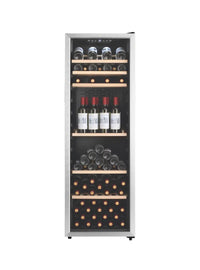 LECAVIST - 168 Bottle - Single Zone - Stainless Steel Wine Cabinet (LEK168PVX)