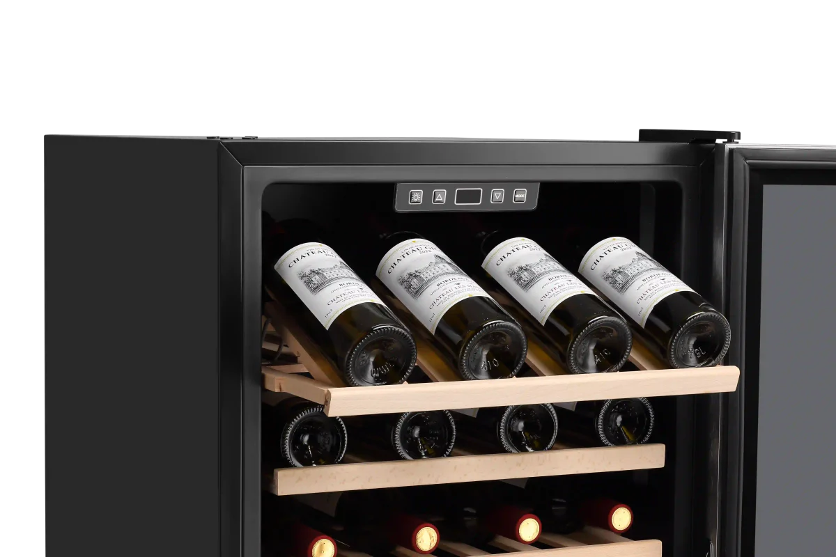 LECAVIST 168 Bottle Wine Cabinet Single Zone Stainless Steel LEK168PVX - Freestanding - Lecavist