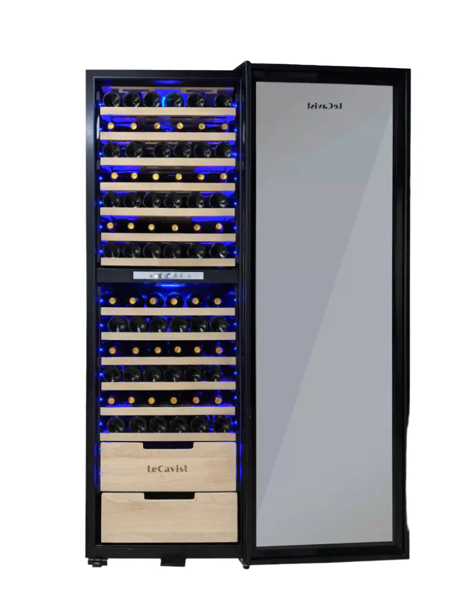 LECAVIST 173 Bottle Wine Cabinet Dual Zone Full Shelves LCS230VN2Z1DFS - Freestanding - Lecavist