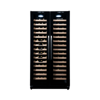 LECAVIST - 188 Bottle - Dual Zone Side by Side - Black Wine Cabinet (LCS200VN2Z2D)
