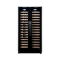 LECAVIST - 188 Bottle - Dual Zone Side by Side - Black Wine Cabinet (LCS200VN2Z2D)