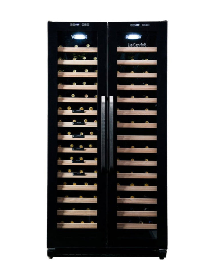 LECAVIST 188 Bottle Wine Cabinet Dual Zone Side by Side Black LCS200VN2Z2D - Built - In - Lecavist