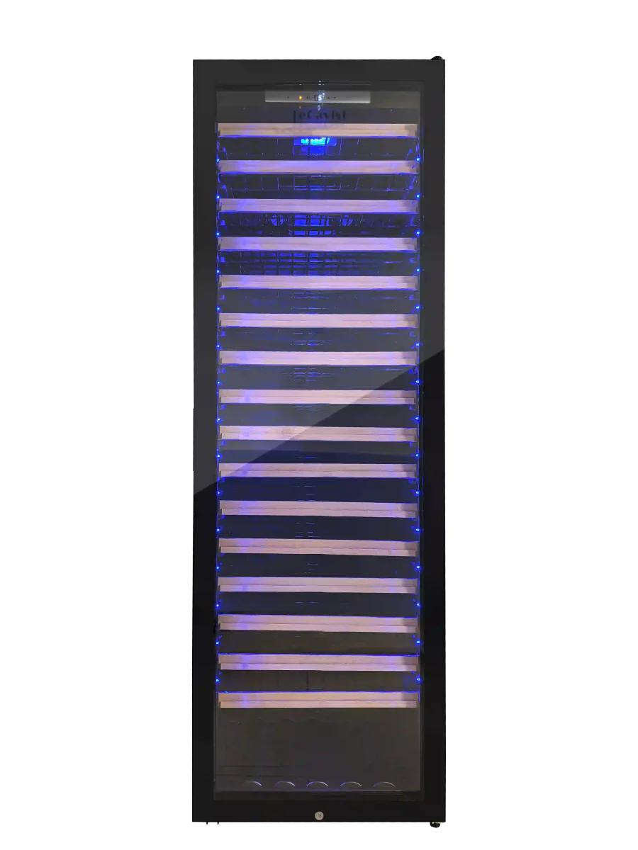 LECAVIST 189 Bottle Wine Cabinet Single Zone Full Shelves LCS240VN1Z1DFS - Freestanding - Lecavist