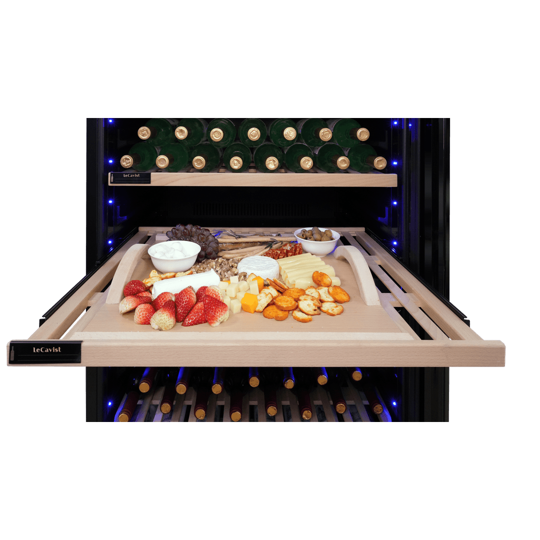 INSIDE: LECAVIST Wine Cabinet - 303 Bottle - Dual Zone - Built-in - Black (LCS300VN2Z1D) - Built-In - LeCavist Wine Cabinets
