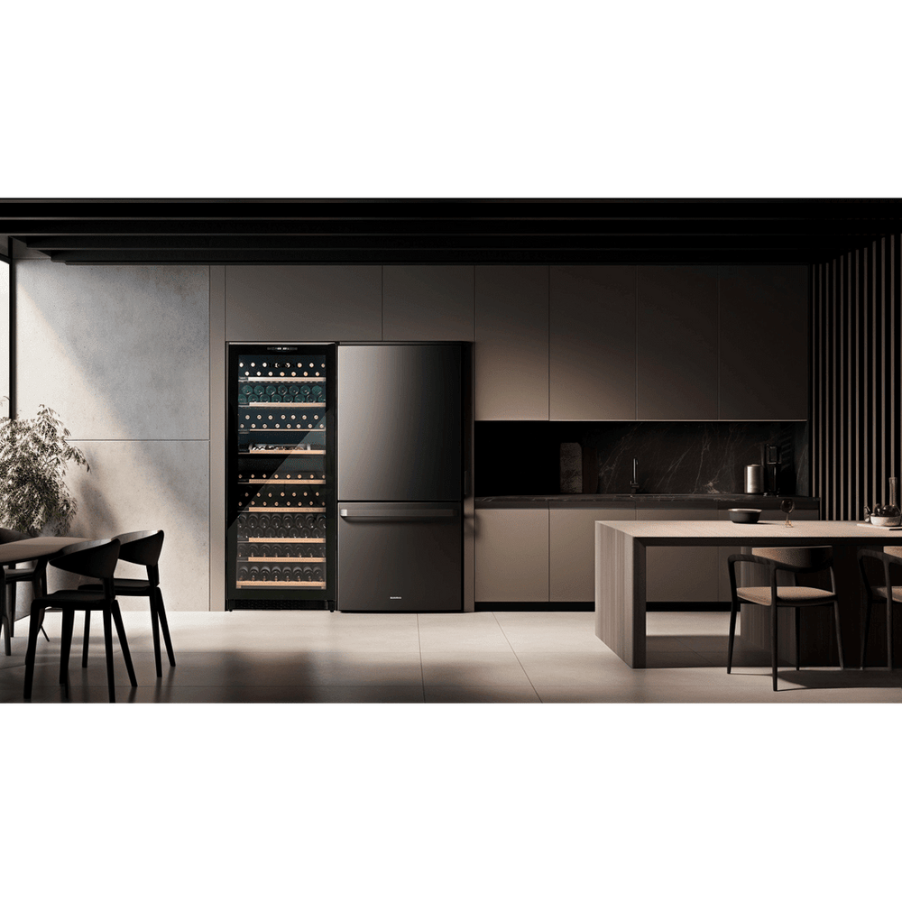 LIFESTYLE: LECAVIST Wine Cabinet - 303 Bottle - Dual Zone - Built-in - Black (LCS300VN2Z1D) - Built-In - LeCavist Wine Cabinets