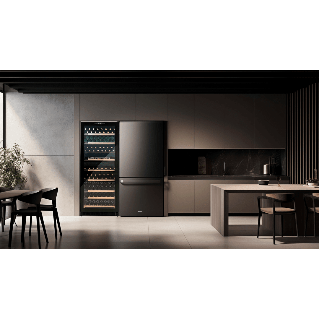 LIFESTYLE: LECAVIST Wine Cabinet - 303 Bottle - Dual Zone - Built-in - Black (LCS300VN2Z1D) - Built-In - LeCavist Wine Cabinets