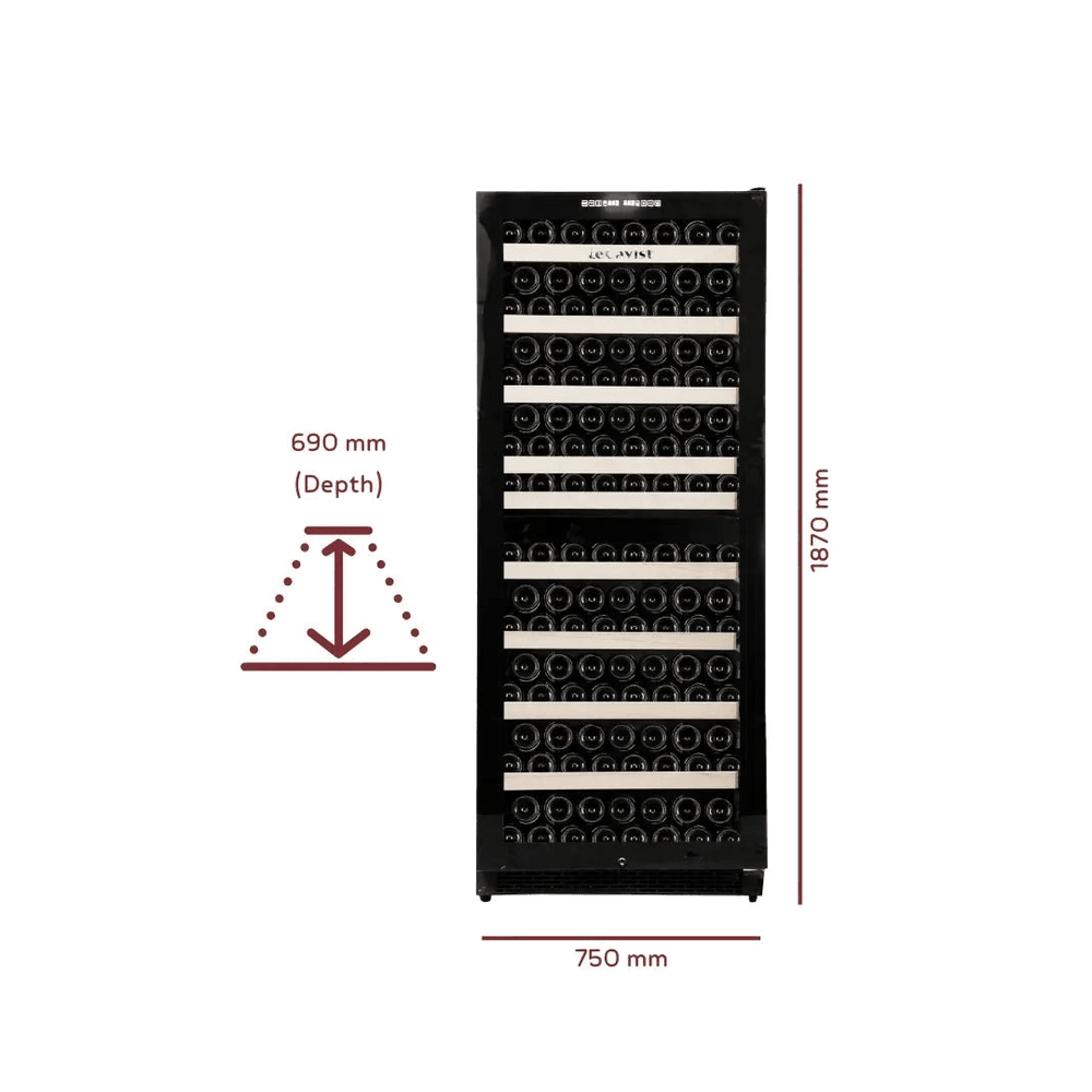 PRODUCT: LECAVIST Wine Cabinet - 303 Bottle - Dual Zone - Built - in (LCS300VN2Z1D) - Built - In - Lecavist AU