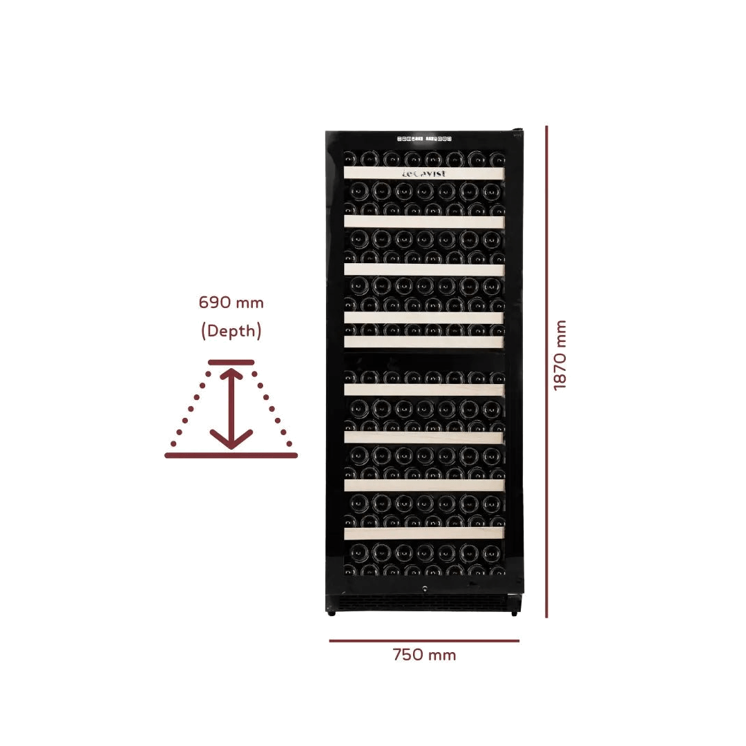 PRODUCT: LECAVIST Wine Cabinet - 303 Bottle - Dual Zone - Built - in (LCS300VN2Z1D) - Built - In - Lecavist AU