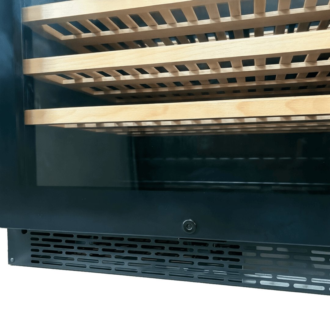 INSIDE: LECAVIST Wine Cabinet - 303 Bottle - Dual Zone - Built-in - Black (LCS300VN2Z1D) - Built-In - LeCavist Wine Cabinets
