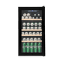 LECAVIST 33 Bottle Beverage Fridge Single Zone Black LEK33PV