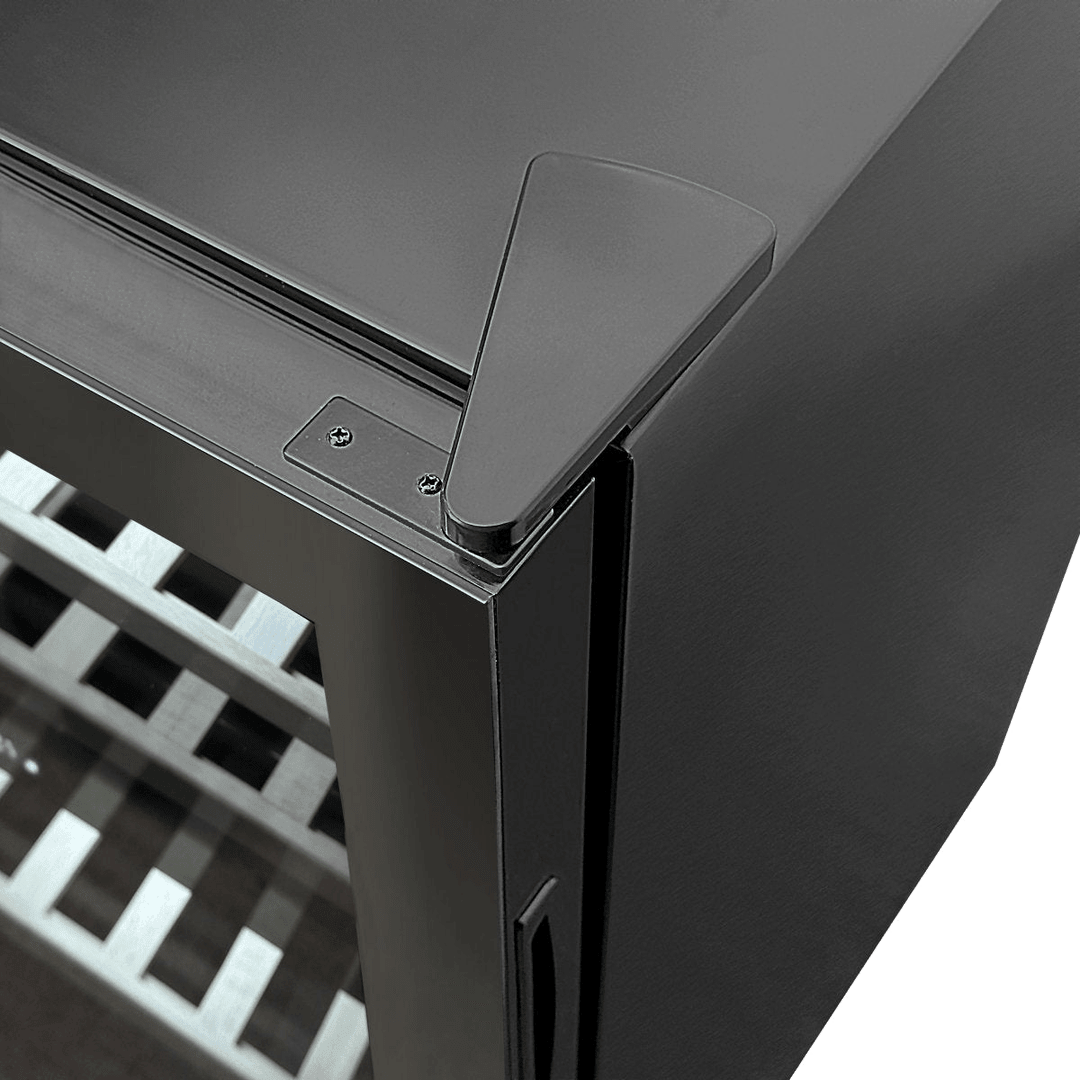 INSIDE: LECAVIST Wine Cabinet - 56 Bottle - Dual Zone - Freestanding - Black (LKS56VN2Z) - Freestanding - LeCavist Wine Cabinets