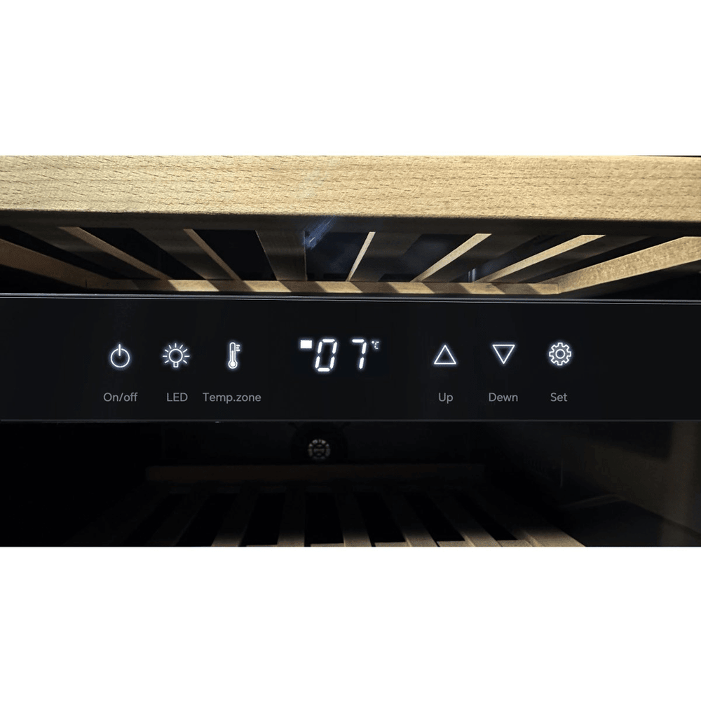 DETAILS: LECAVIST Wine Cabinet - 56 Bottle - Dual Zone - Freestanding - Black (LKS56VN2Z) - Freestanding - LeCavist Wine Cabinets