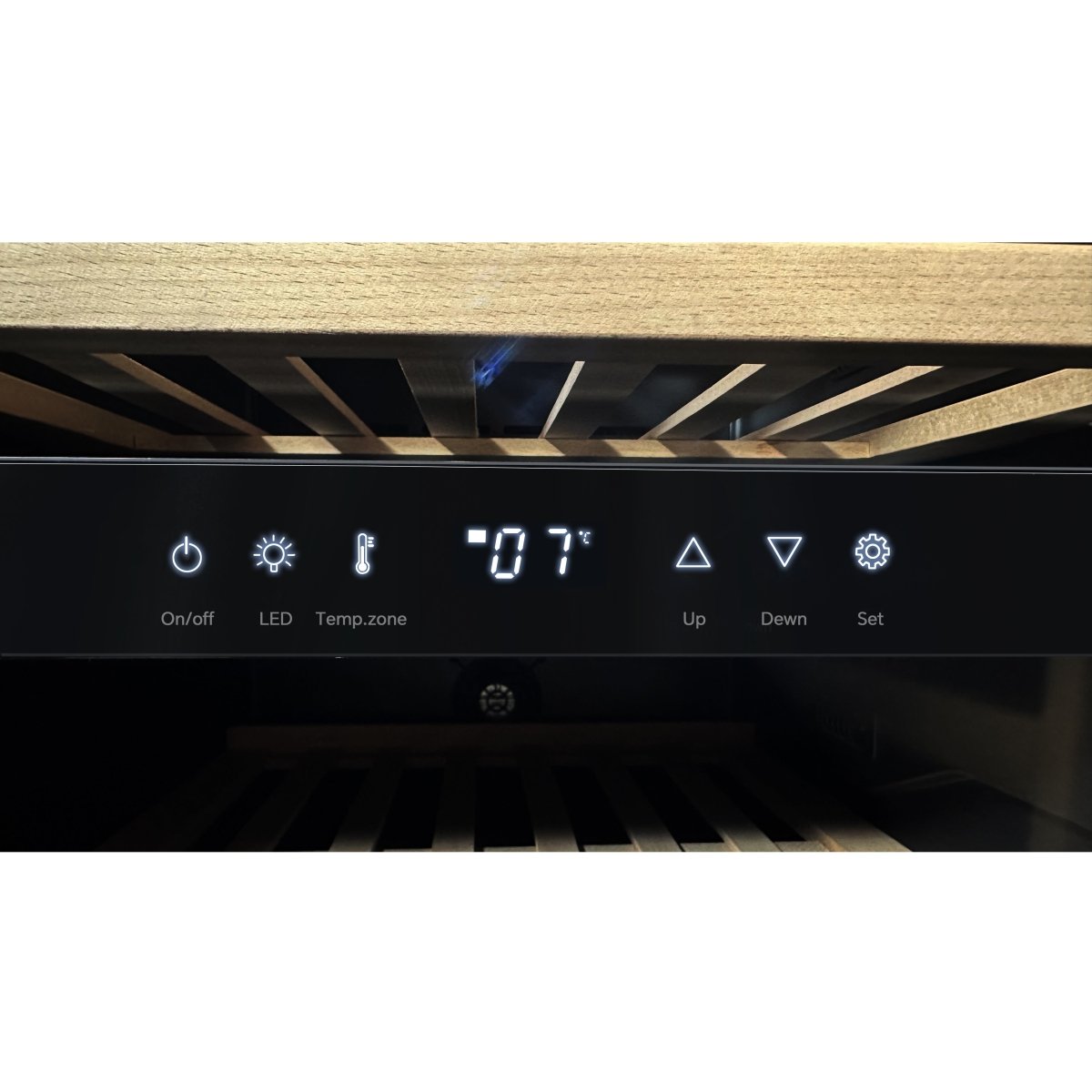 LECAVIST - 56 Bottle - Dual Zone - Black Wine Cabinet (LKS56VN2Z) - LeCavist NZ