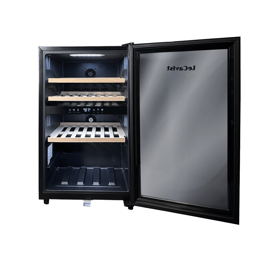 PRODUCT: LECAVIST Wine Cabinet - 56 Bottle - Dual Zone - Freestanding - Black (LKS56VN2Z) - Freestanding - LeCavist Wine Cabinets