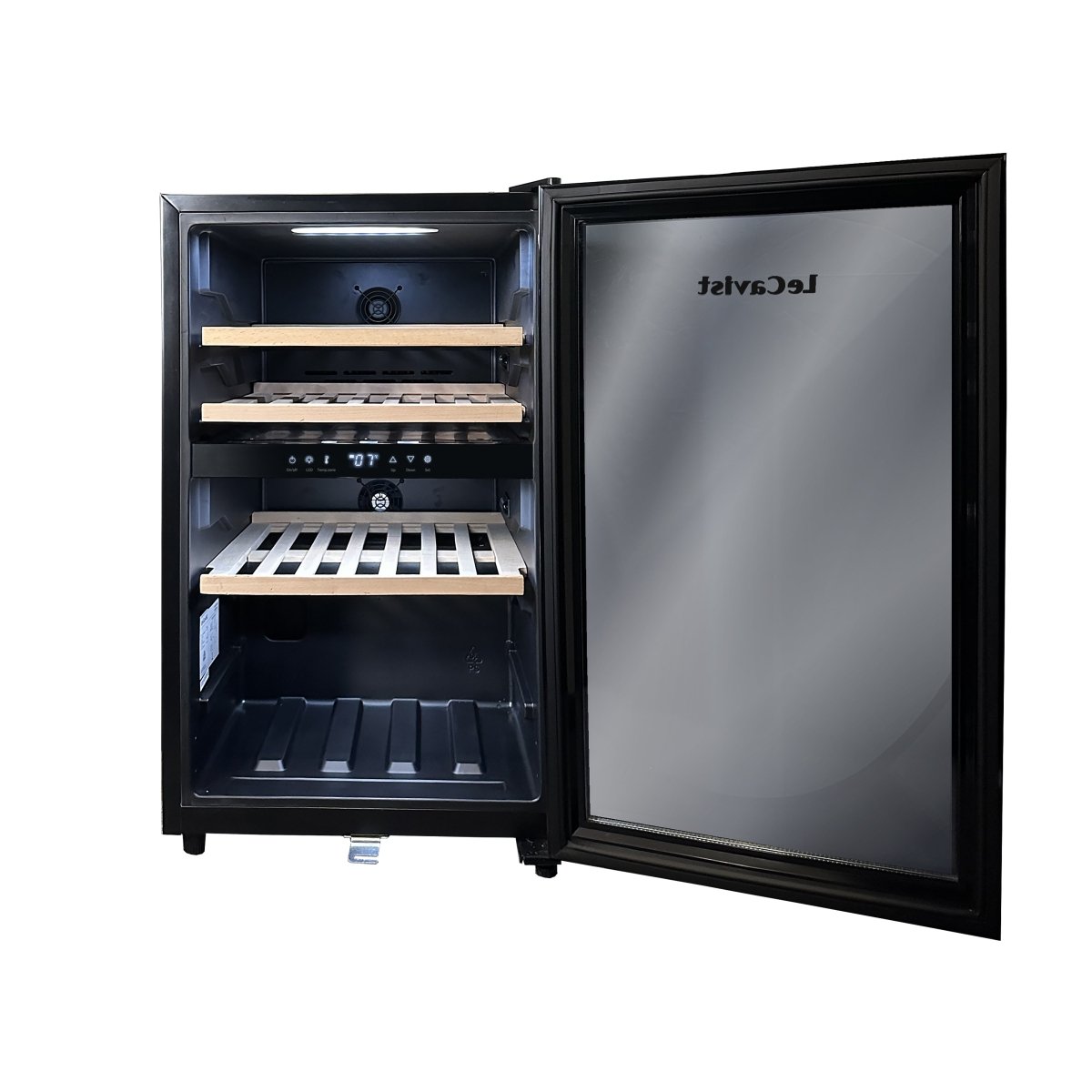 LECAVIST - 56 Bottle - Dual Zone - Black Wine Cabinet (LKS56VN2Z) - LeCavist NZ
