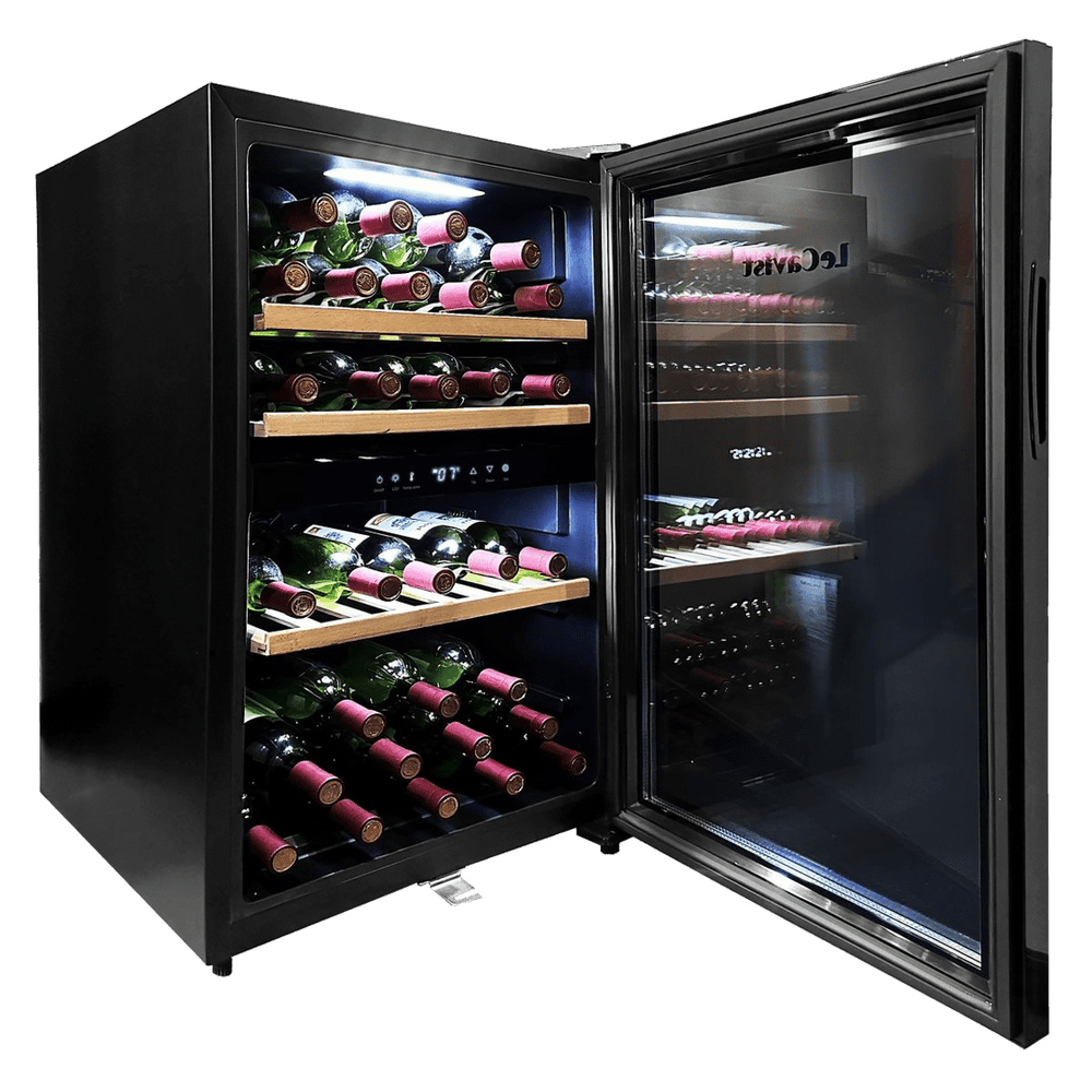 PRODUCT: LECAVIST Wine Cabinet - 56 Bottle - Dual Zone - Freestanding - Black (LKS56VN2Z) - Freestanding - LeCavist Wine Cabinets