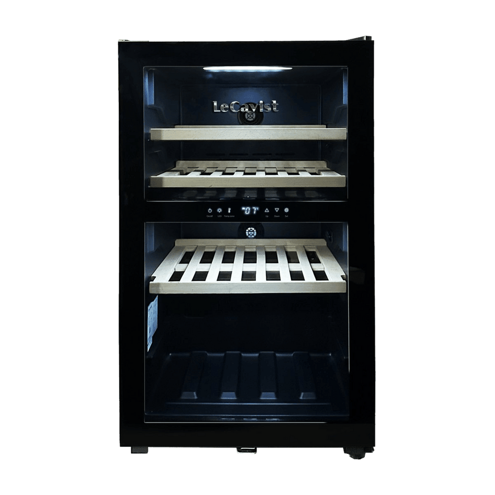 PRODUCT: LECAVIST Wine Cabinet - 56 Bottle - Dual Zone - Freestanding - Black (LKS56VN2Z) - Freestanding - LeCavist Wine Cabinets