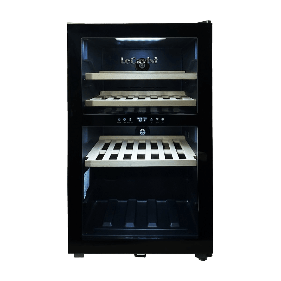 PRODUCT: LECAVIST Wine Cabinet - 56 Bottle - Dual Zone - Freestanding - Black (LKS56VN2Z) - Freestanding - LeCavist Wine Cabinets