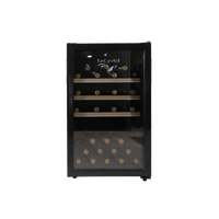 LECAVIST - 63 Bottle - Single Zone - Black Wine Cabinet (LKCV63N)