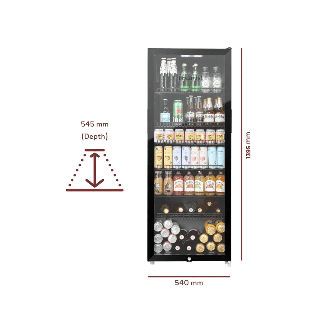 PRODUCT: LECAVIST Beverage Centre - 237L - Black (LJBC238MN) - Freestanding - LeCavist Wine Cabinets