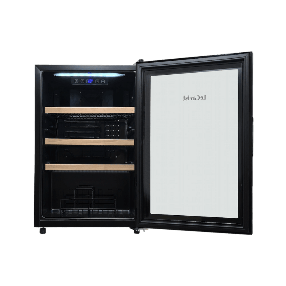PRODUCT: LECAVIST Beverage Fridge - 21 Bottle - Single Zone - Freestanding - Black (LEK21PV) Pre-Order - Freestanding - LeCavist Wine Cabinets