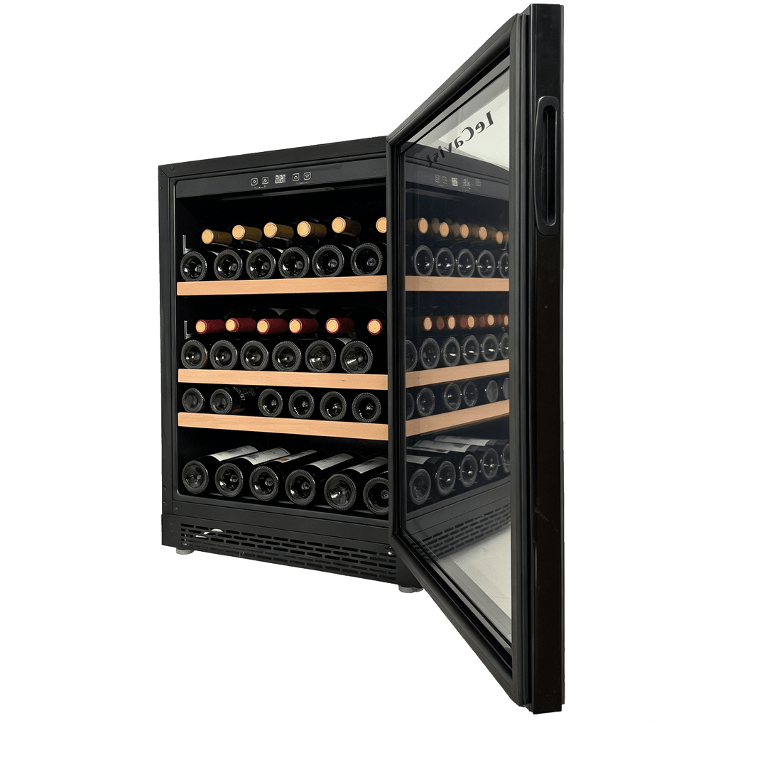 PRODUCT: LECAVIST Wine and Beverage Cabinet - 140L - Black (LJ140BC) PRE-ORDER - Built-In - LeCavist Wine Cabinets