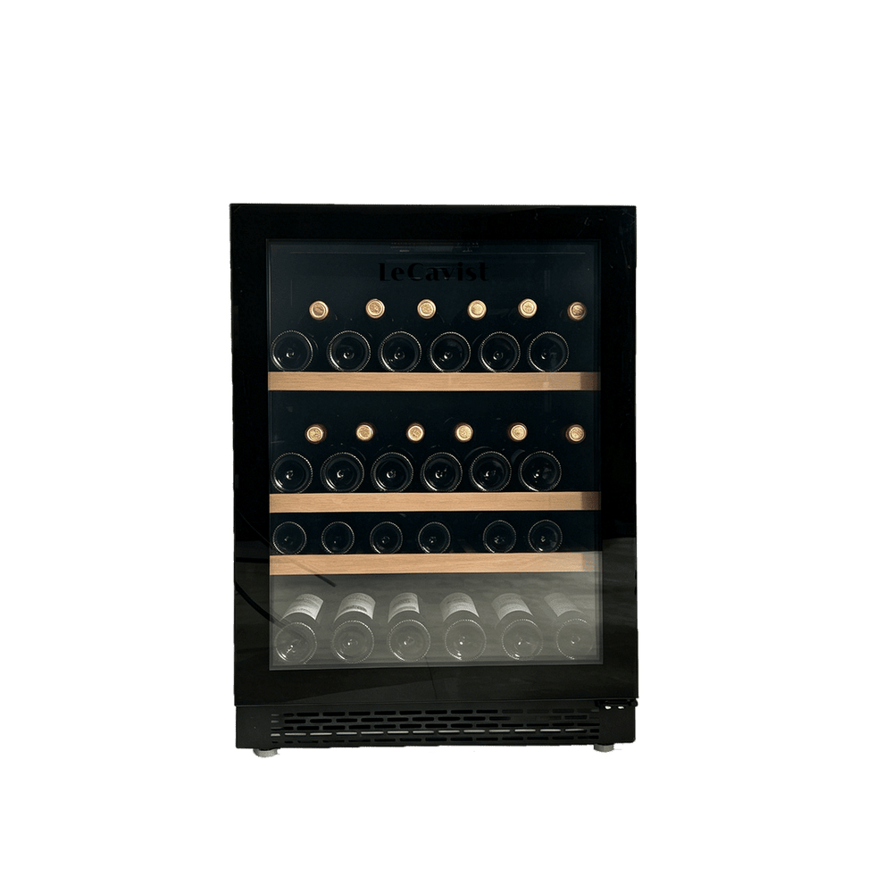 PRODUCT: LECAVIST Wine and Beverage Cabinet - 140L - Black (LJ140BC) PRE-ORDER - Built-In - LeCavist Wine Cabinets