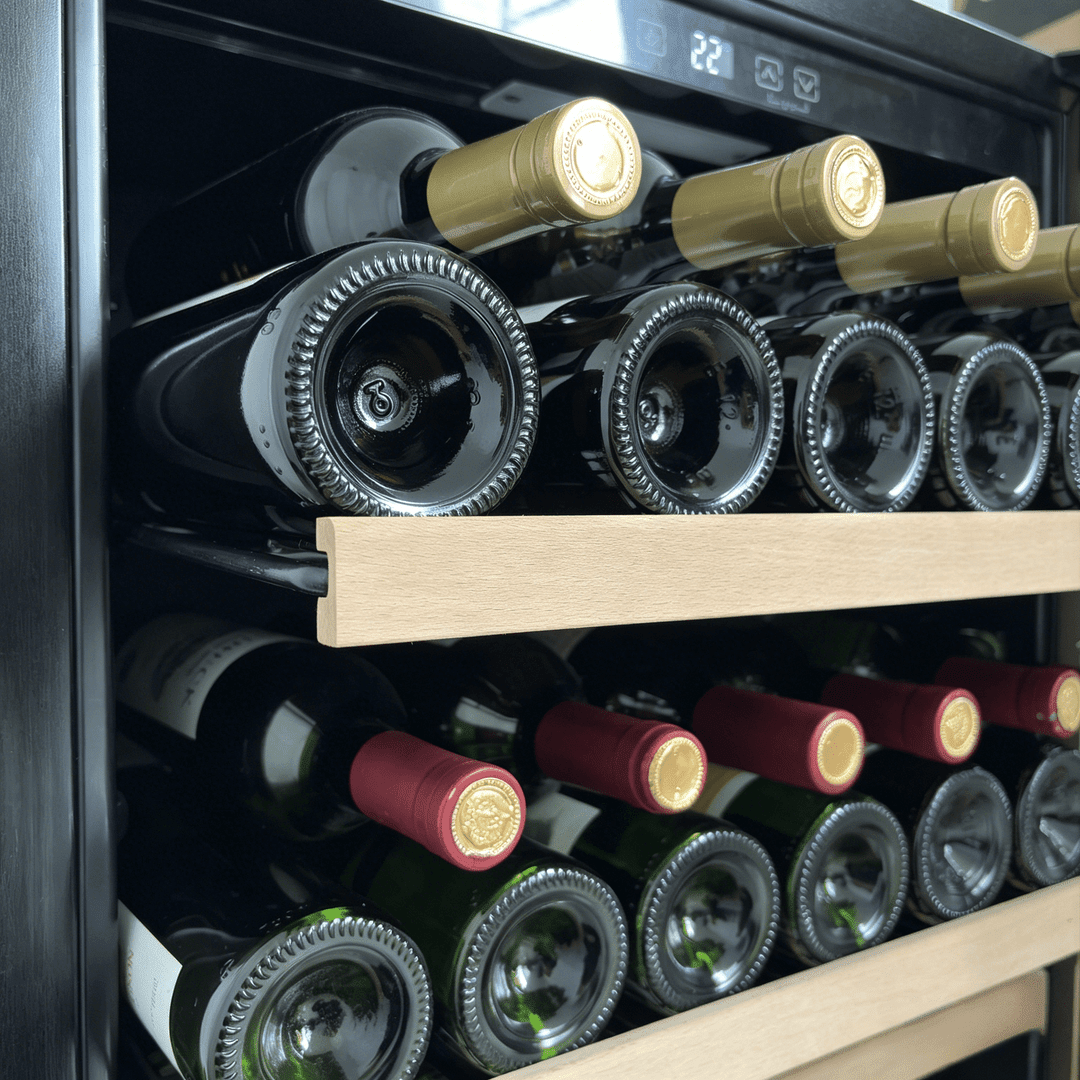 INSIDE: LECAVIST Wine and Beverage Cabinet - 140L - Black (LJ140BC) PRE-ORDER - Built-In - LeCavist Wine Cabinets