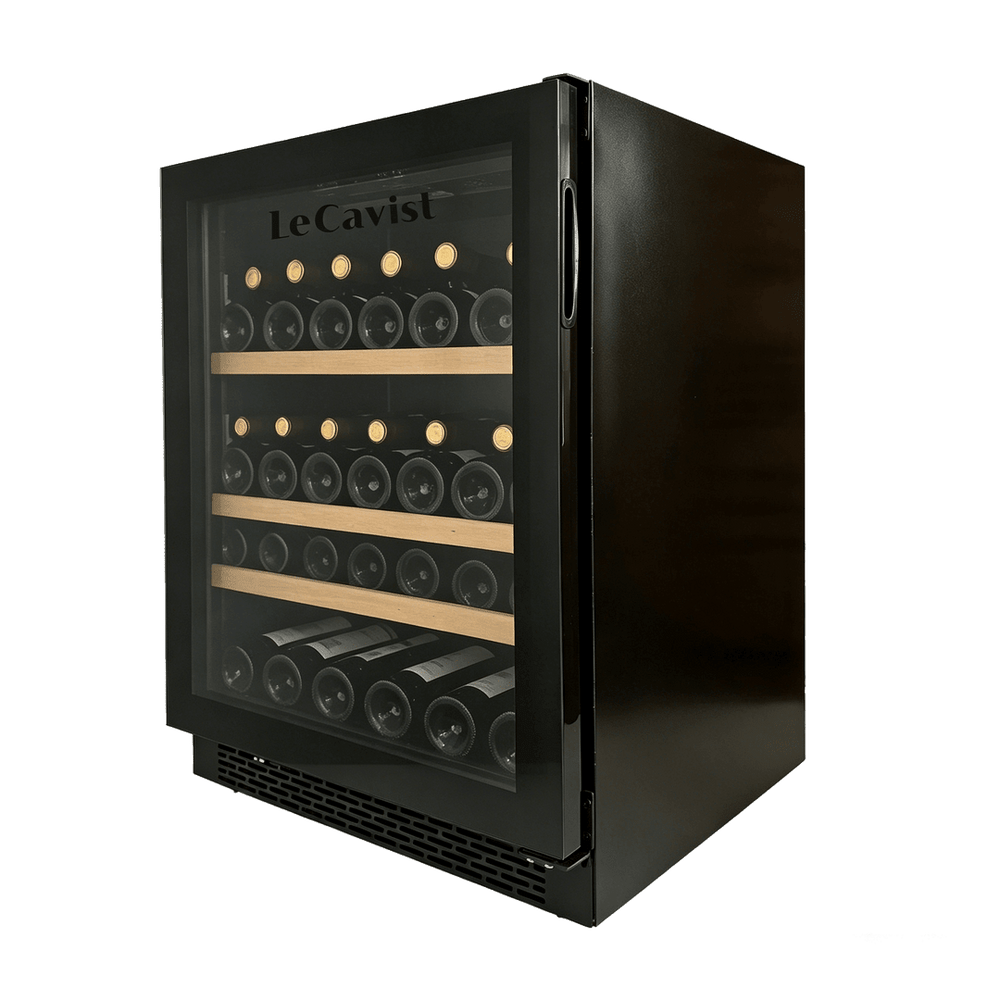 PRODUCT: LECAVIST Wine and Beverage Cabinet - 140L - Black (LJ140BC) PRE-ORDER - Built-In - LeCavist Wine Cabinets