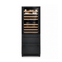 LECAVIST Wine Cabinet - 133 Bottle - Triple Zone with Beverage Drawers - Built-in - Black (LCS458VN2DP)