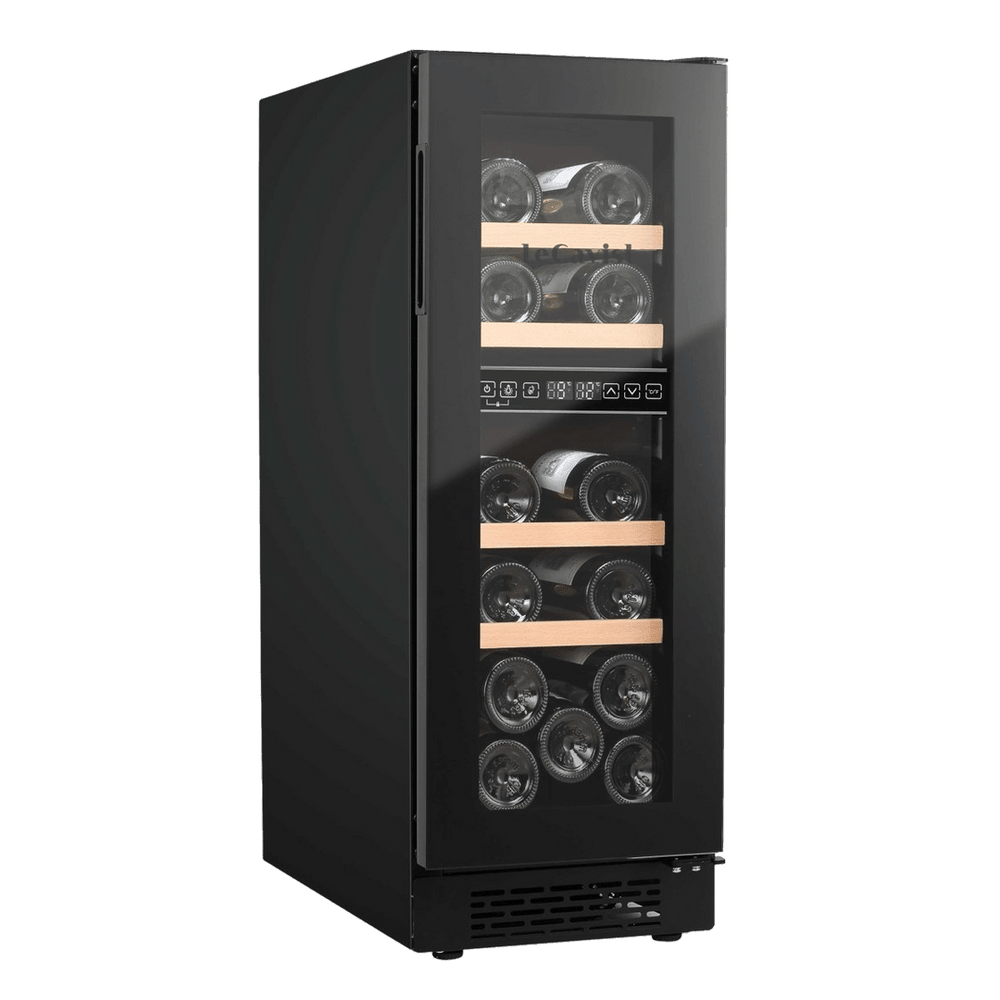 PRODUCT: LECAVIST Wine Cabinet - 17 Bottle - Dual Zone - Built-In - Black (LJ17VN2ZBU) - Built-In - LeCavist Wine Cabinets