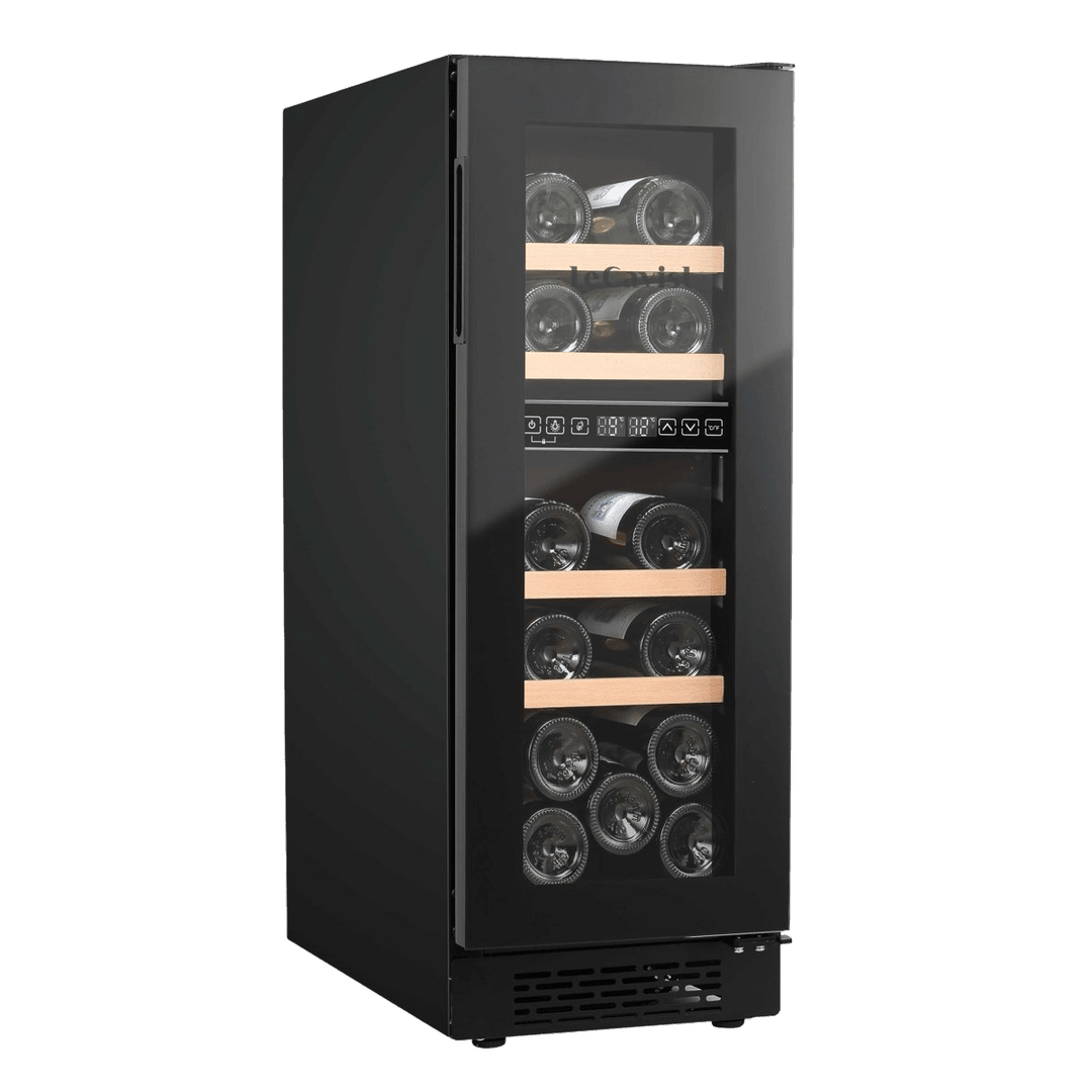PRODUCT: LECAVIST Wine Cabinet - 17 Bottle - Dual Zone - Built-In - Black (LJ17VN2ZBU) - Built-In - LeCavist Wine Cabinets