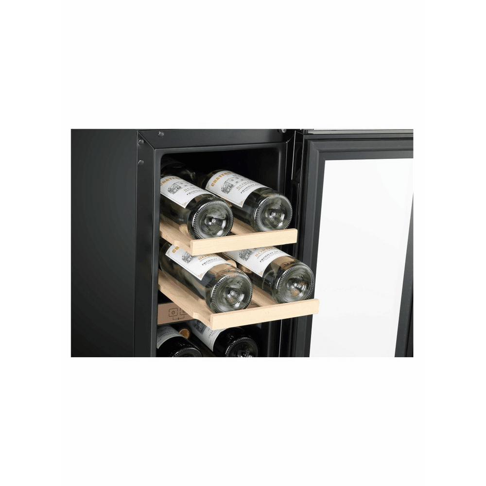 INSIDE: LECAVIST Wine Cabinet - 17 Bottle - Dual Zone - Built-In - Black (LJ17VN2ZBU) - Built-In - LeCavist Wine Cabinets