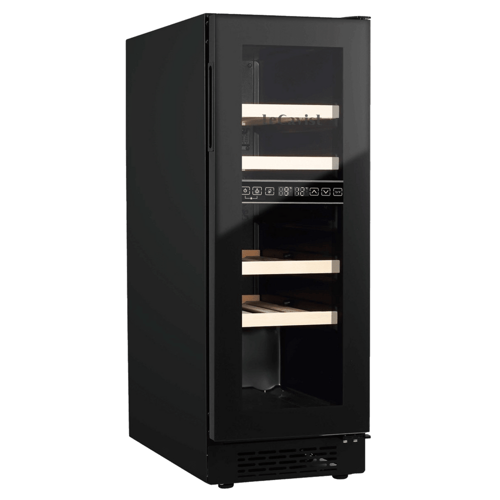 PRODUCT: LECAVIST Wine Cabinet - 17 Bottle - Dual Zone - Built-In - Black (LJ17VN2ZBU) - Built-In - LeCavist Wine Cabinets