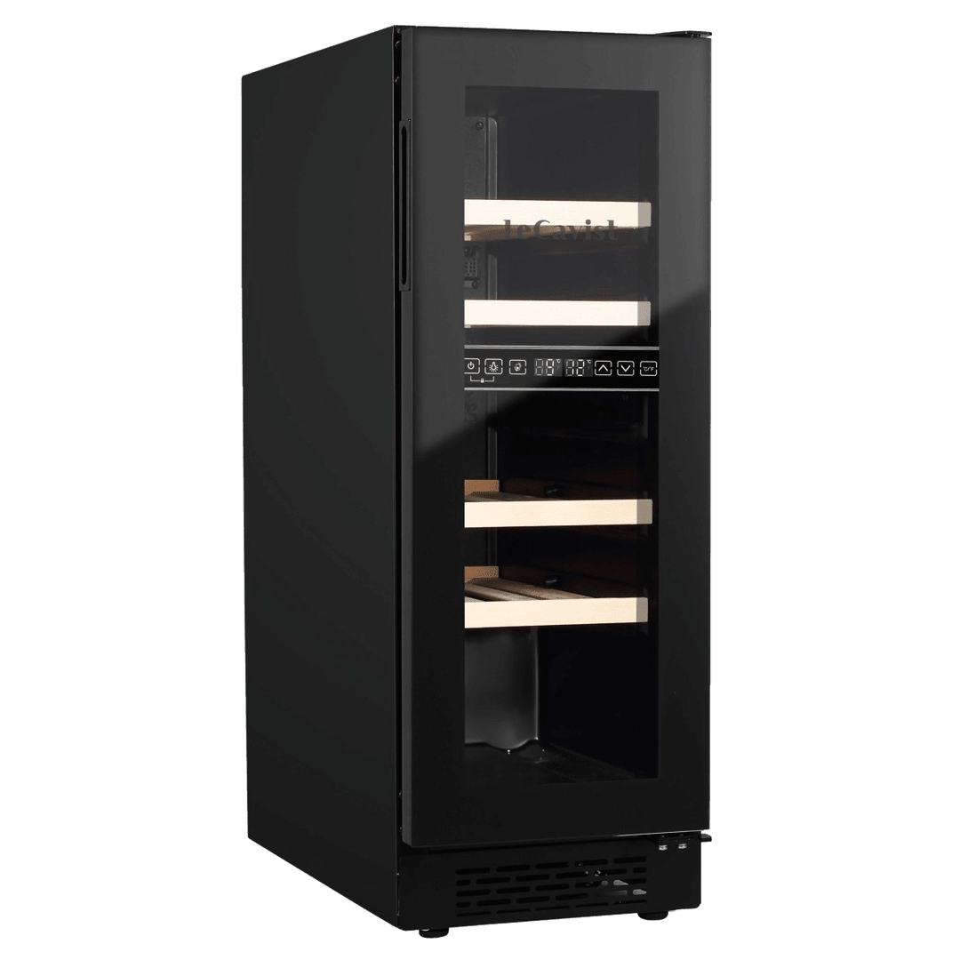 PRODUCT: LECAVIST Wine Cabinet - 17 Bottle - Dual Zone - Built-In - Black (LJ17VN2ZBU) - Built-In - LeCavist Wine Cabinets