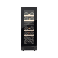 LECAVIST Wine Cabinet - 17 Bottle - Dual Zone - Built-In - Black (LJ17VN2ZBU)