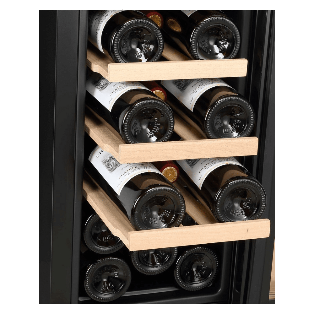 INSIDE: LECAVIST Wine Cabinet - 20 Bottle - Single Zone - Built-In - Black (LJ20VNBU) - Built-In - LeCavist Wine Cabinets