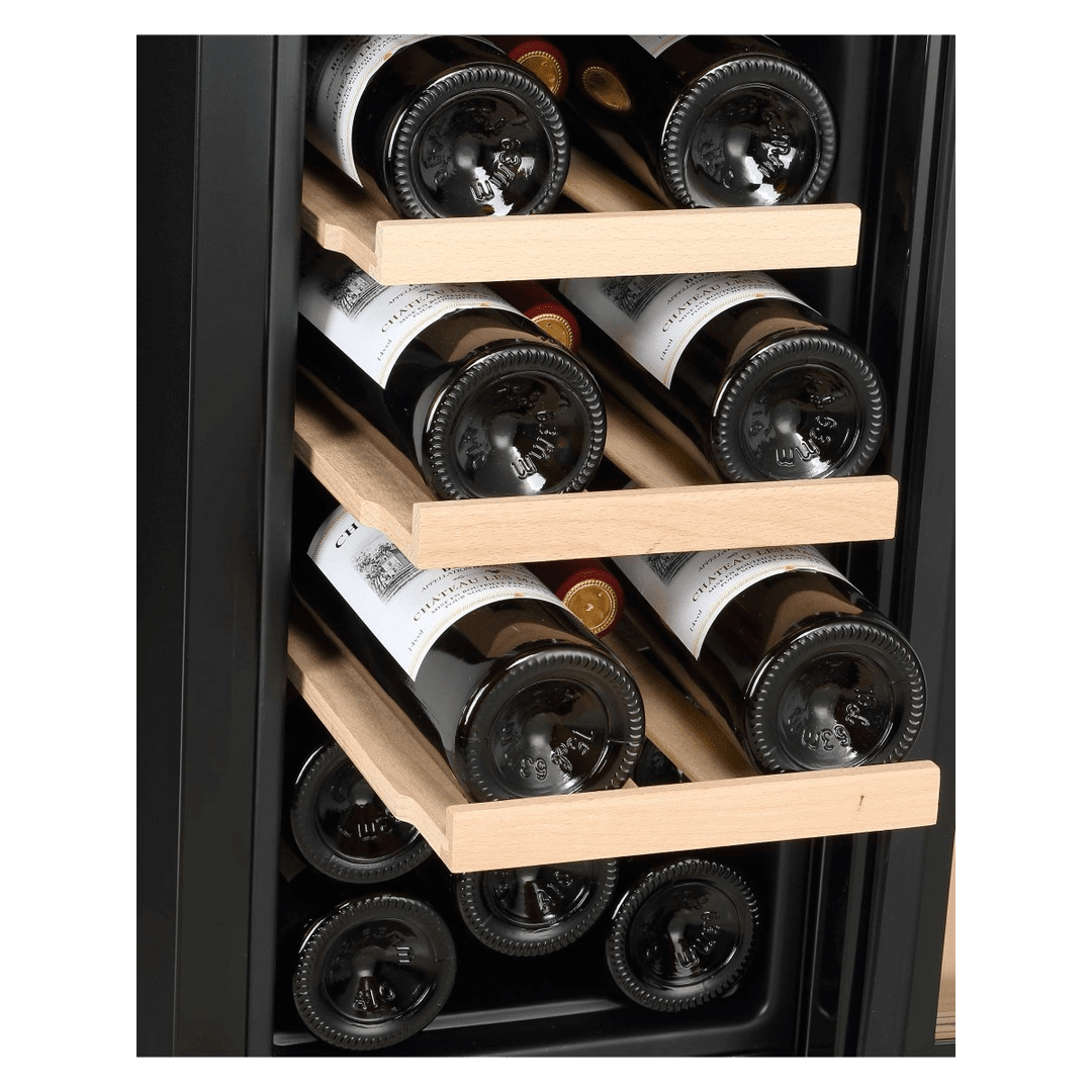 INSIDE: LECAVIST Wine Cabinet - 20 Bottle - Single Zone - Built-In - Black (LJ20VNBU) - Built-In - LeCavist Wine Cabinets