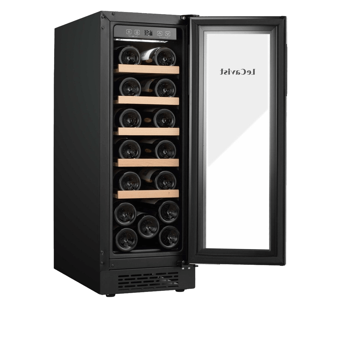 PRODUCT: LECAVIST Wine Cabinet - 20 Bottle - Single Zone - Built-In - Black (LJ20VNBU) - Built-In - LeCavist Wine Cabinets