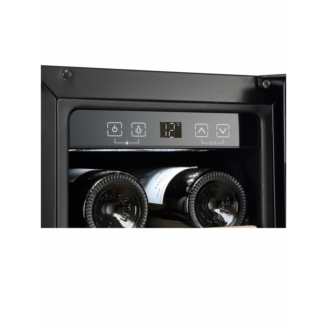 DETAILS: LECAVIST Wine Cabinet - 20 Bottle - Single Zone - Built-In - Black (LJ20VNBU) - Built-In - LeCavist Wine Cabinets