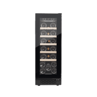 LECAVIST Wine Cabinet - 20 Bottle - Single Zone - Built-In - Black (LJ20VNBU)