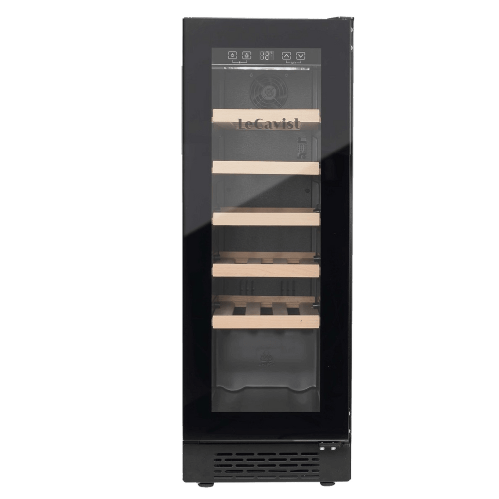 PRODUCT: LECAVIST Wine Cabinet - 20 Bottle - Single Zone - Built-In - Black (LJ20VNBU) - Built-In - LeCavist Wine Cabinets