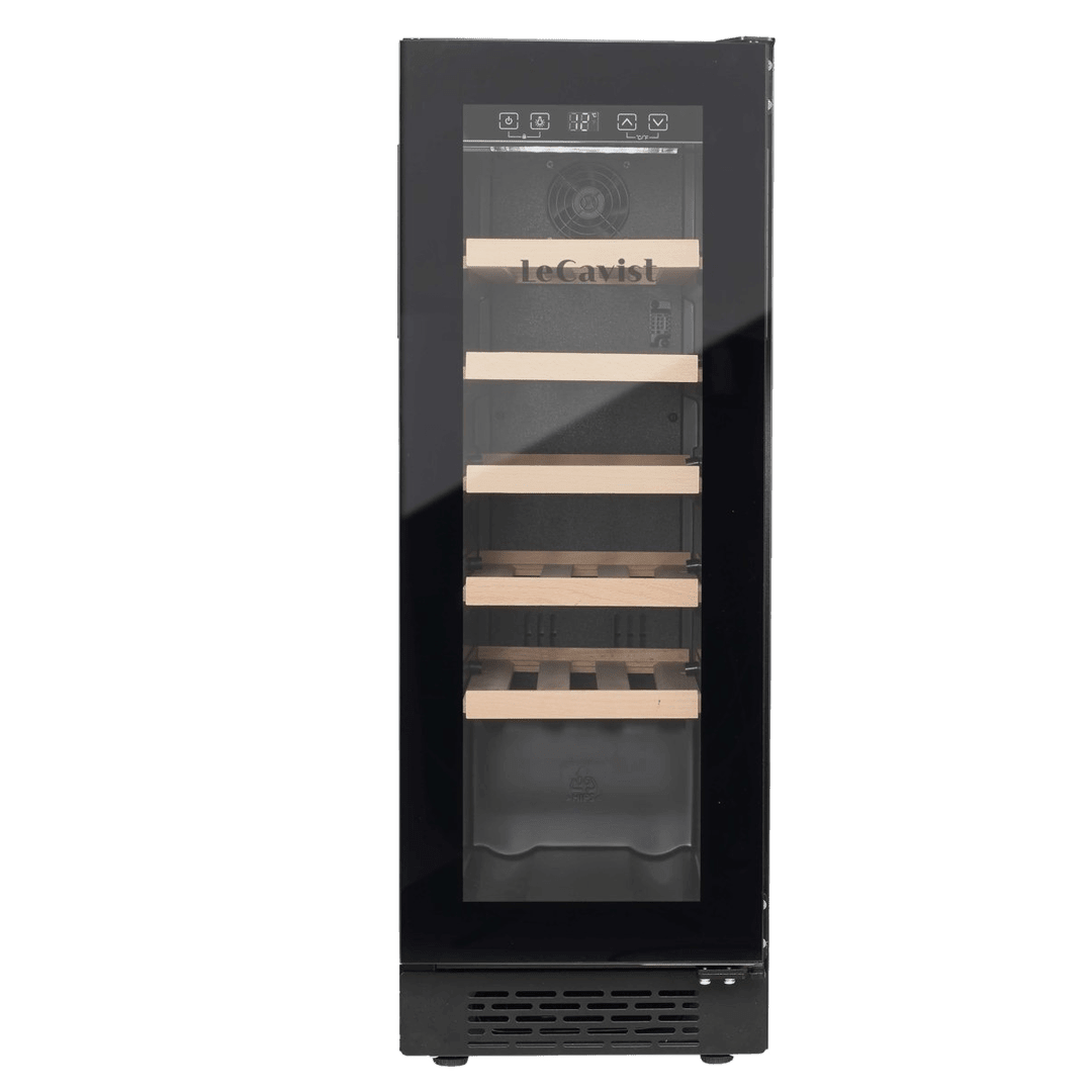 PRODUCT: LECAVIST Wine Cabinet - 20 Bottle - Single Zone - Built-In - Black (LJ20VNBU) - Built-In - LeCavist Wine Cabinets