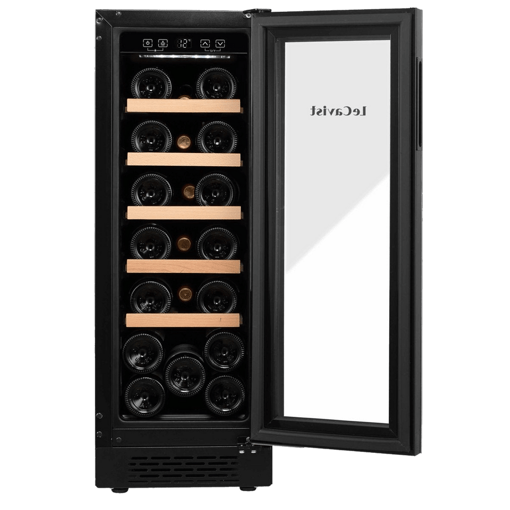 PRODUCT: LECAVIST Wine Cabinet - 20 Bottle - Single Zone - Built-In - Black (LJ20VNBU) - Built-In - LeCavist Wine Cabinets