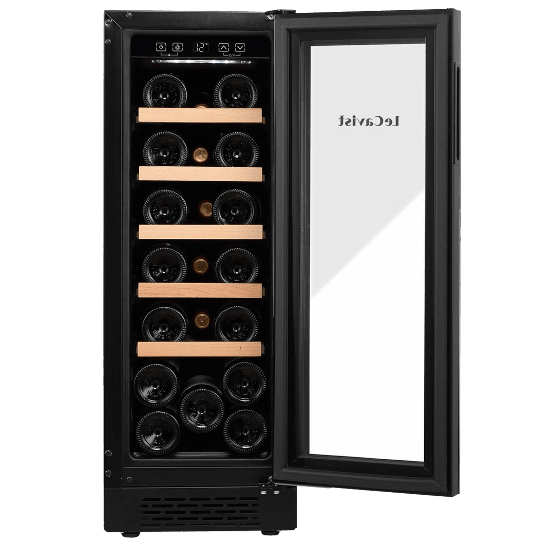 PRODUCT: LECAVIST Wine Cabinet - 20 Bottle - Single Zone - Built-In - Black (LJ20VNBU) - Built-In - LeCavist Wine Cabinets