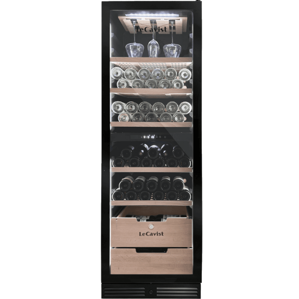 PRODUCT: LECAVIST Wine Cabinet - 209 Bottle - Dual Zone - Built-In - Black (LCS210VN2ZBI) PRE-ORDER - Built-In - LeCavist Wine Cabinets