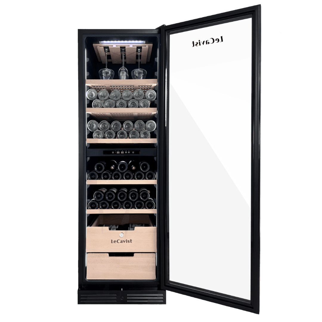 PRODUCT: LECAVIST Wine Cabinet - 209 Bottle - Dual Zone - Built-In - Black (LCS210VN2ZBI) PRE-ORDER - Built-In - LeCavist Wine Cabinets