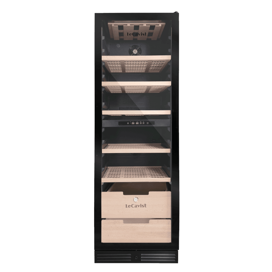 PRODUCT: LECAVIST Wine Cabinet - 209 Bottle - Dual Zone - Built-In - Black (LCS210VN2ZBI) PRE-ORDER - Built-In - LeCavist Wine Cabinets